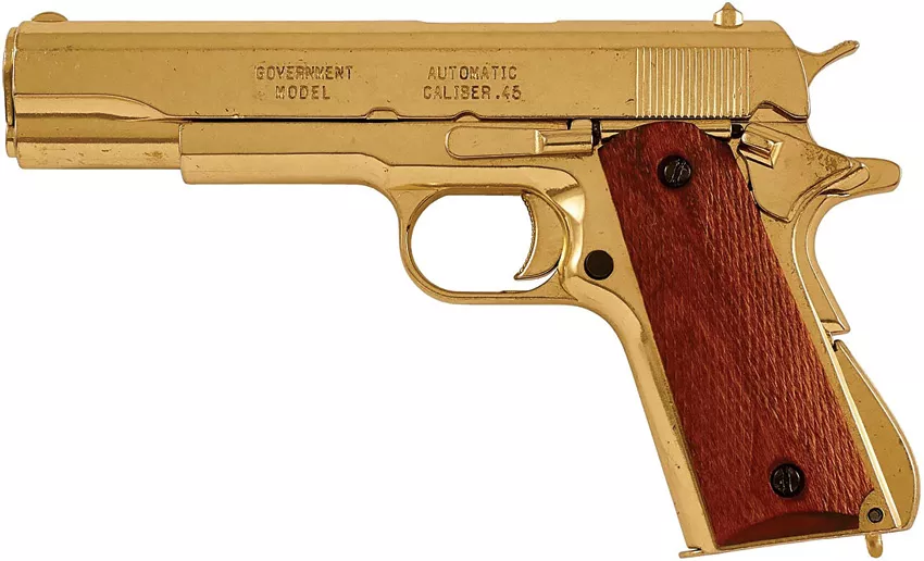 1911 Gold Automatic Pistol