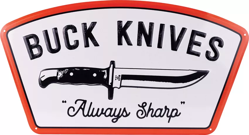 Always Sharp Tin Taker Sign