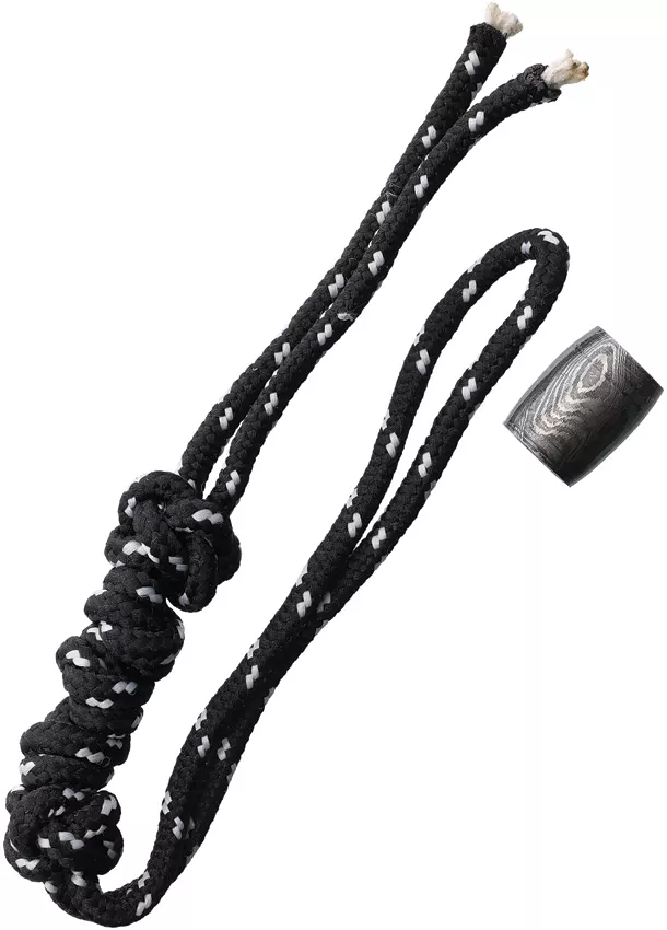 Bead Lanyard Black/White