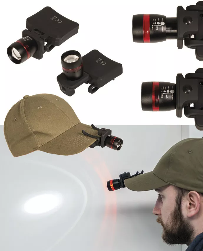 Black LED Cap Light