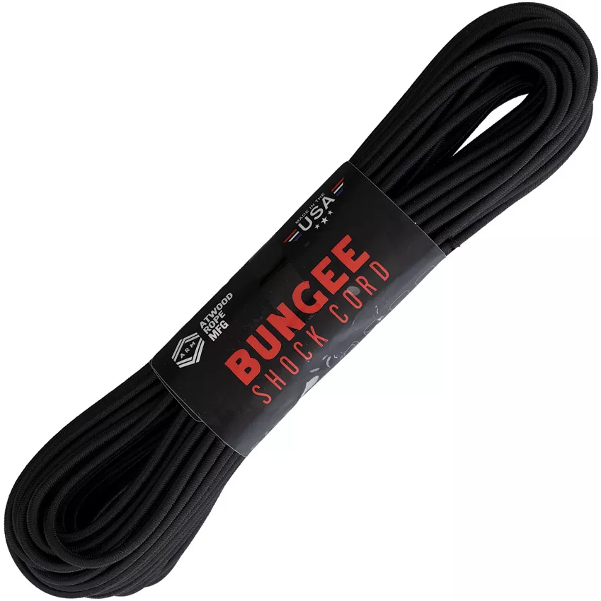 Bungee Shock Cord 50ft Black