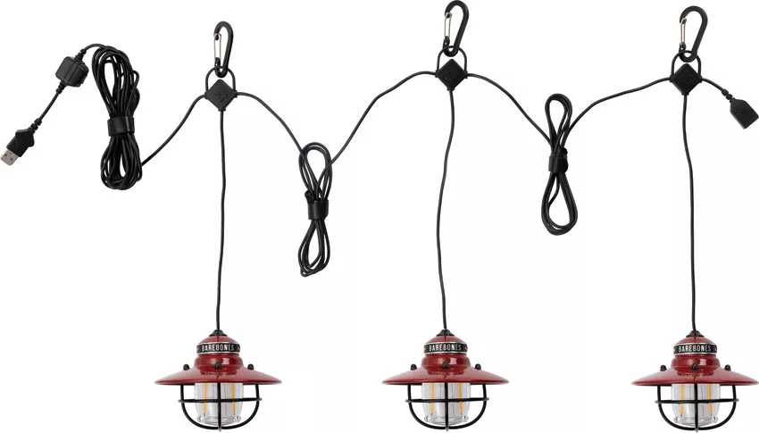 Edison String Lights Red