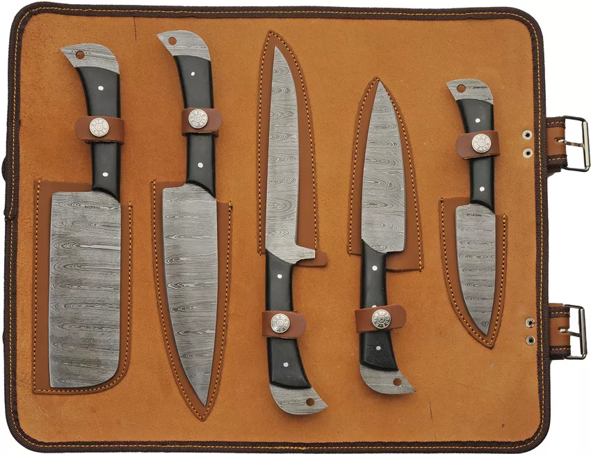 Kitchen Knife Set with Roll