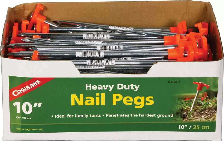 Nail Pegs 10 inch 100pk