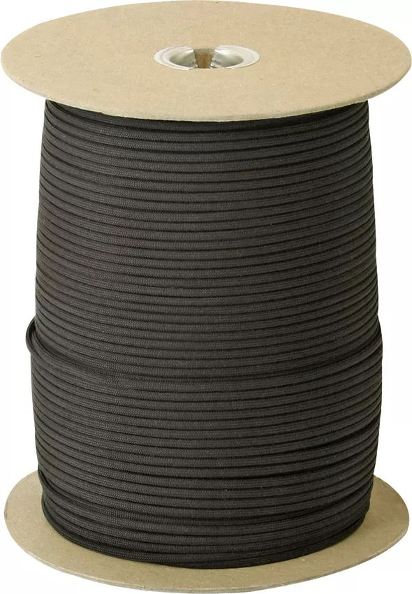 Parachute Cord Black 1000 ft