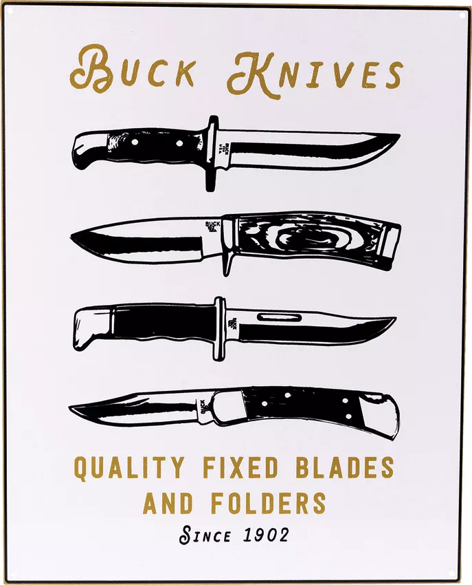 Quality Blades Tin Tacker Sign
