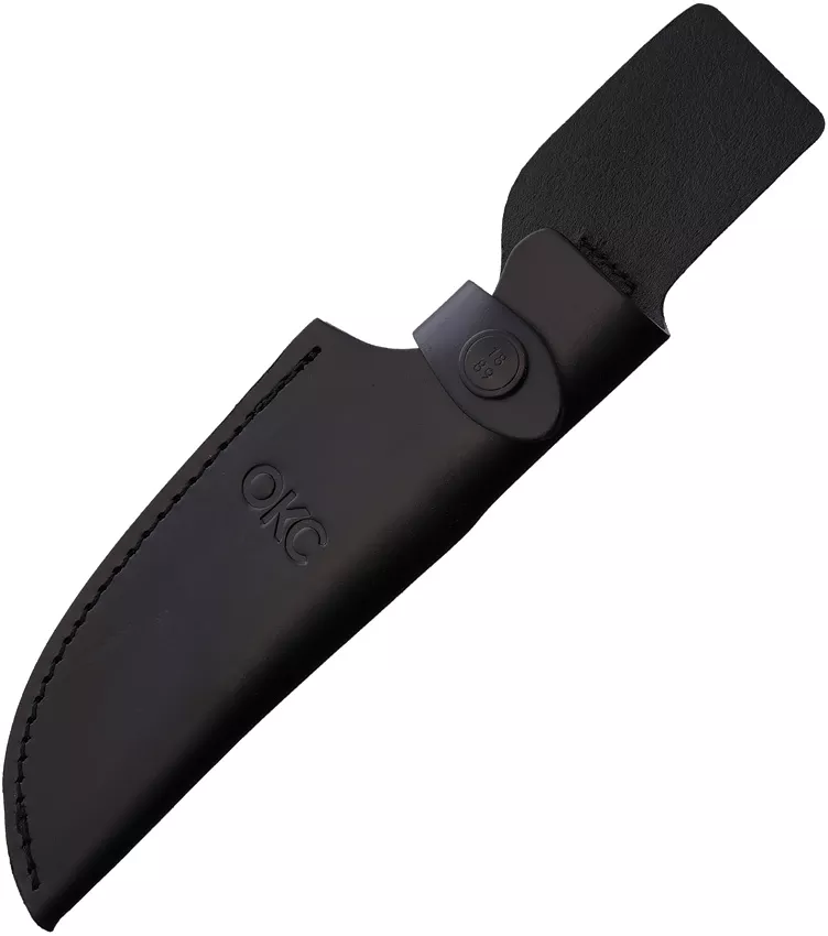 Recurve Black Leather Sheath