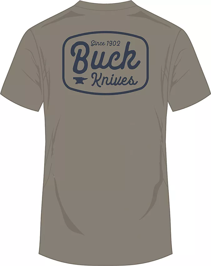 Round Badge T-Shirt Gray 2XL